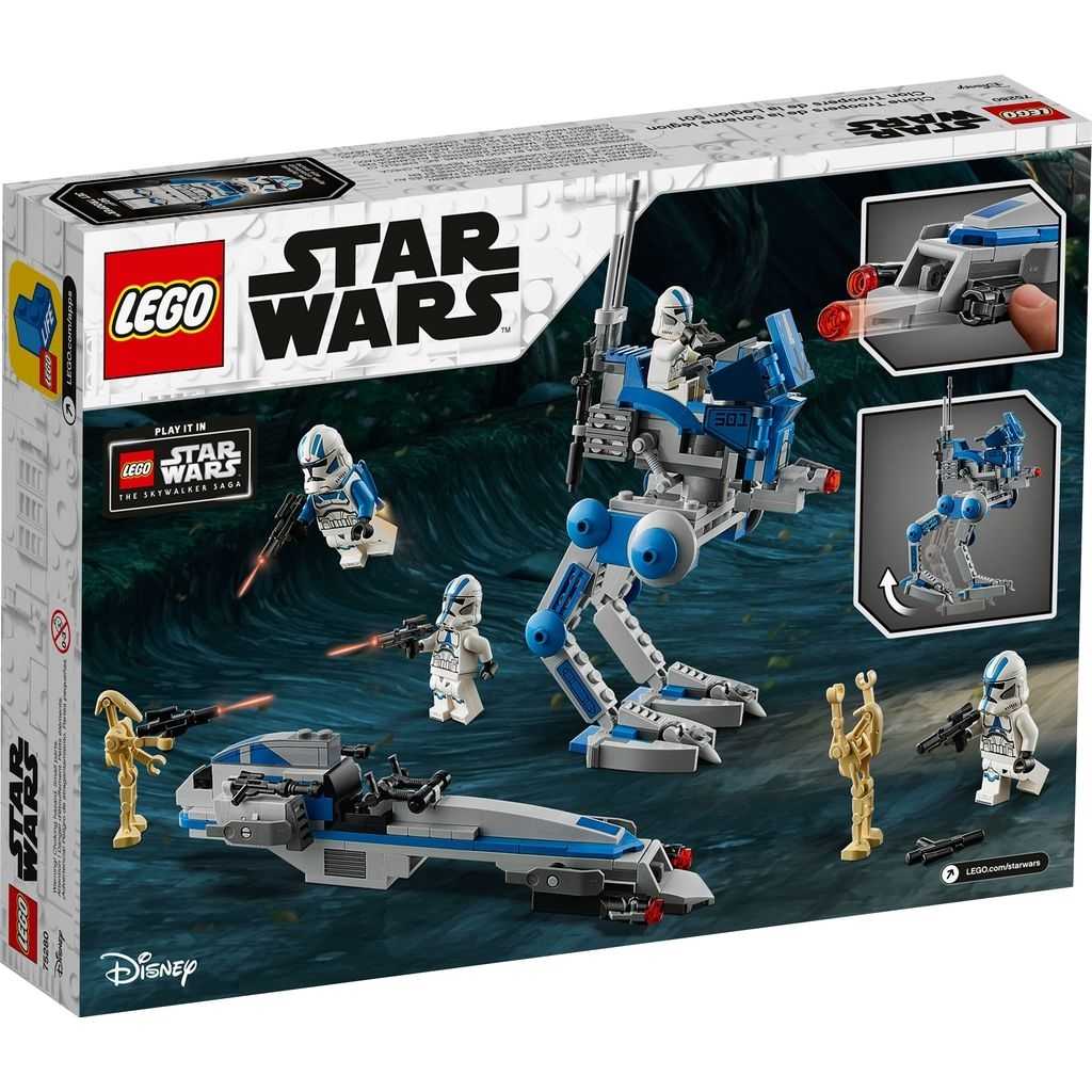 Star Wars Lego Soldados Clon de la Legión 501 Edades 7+ # 75280 Artículo 285 Piezas | UYA-509872